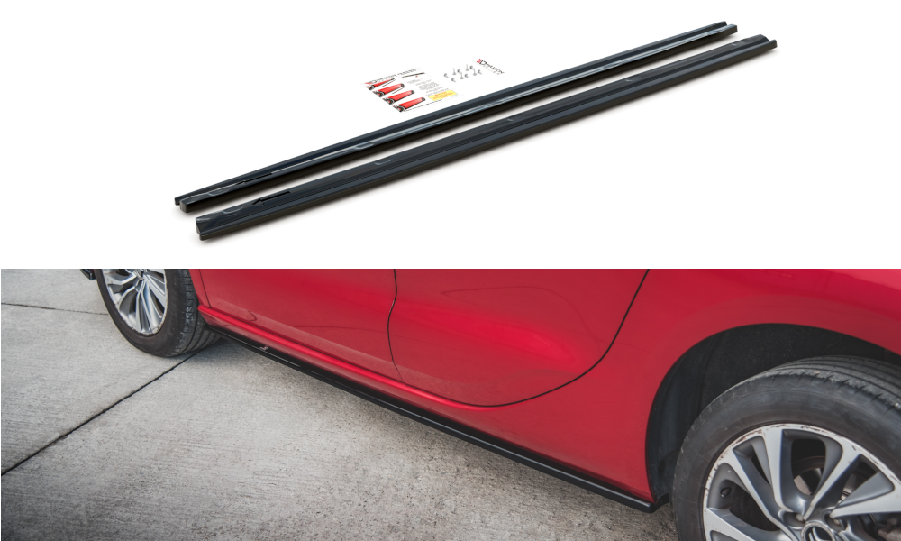 Seitenschweller Ansatz für Citroen DS4 schwarz matt