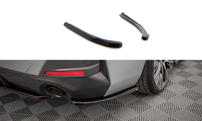 Heck Ansatz Flaps Diffusor V.1 für BMW 4er Gran Coupe M-Paket G26 schwarz Hochglanz