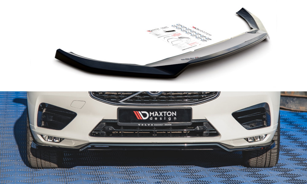 Front Ansatz V.1 für Volvo XC60 Mk2 R-Design schwarz matt