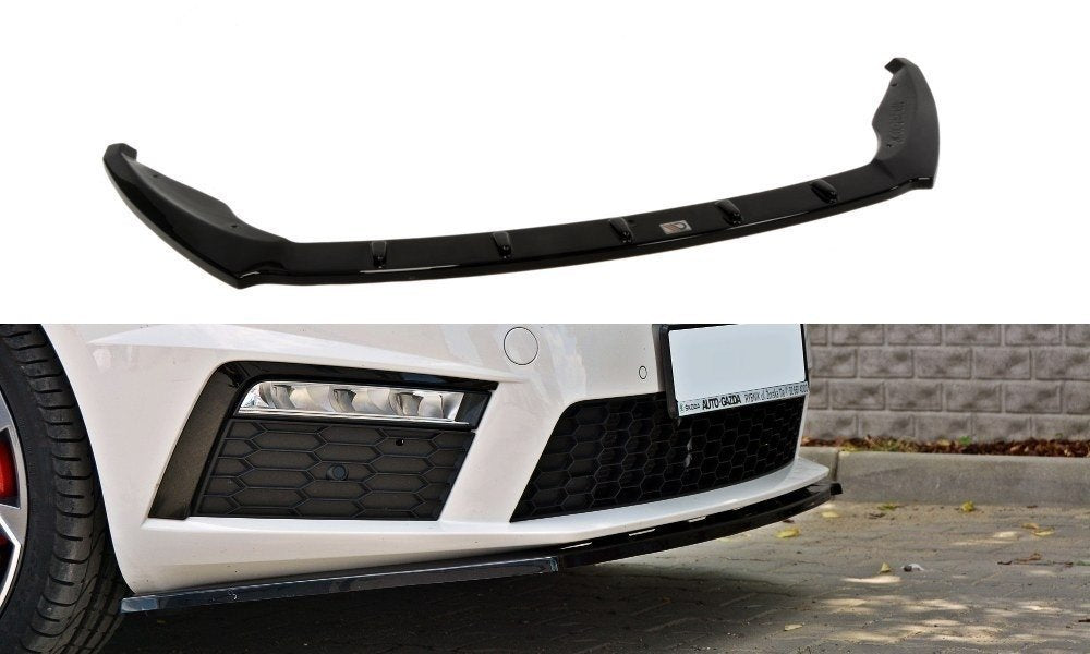 Front Ansatz V.1 für Skoda Octavia RS Mk3 schwarz matt