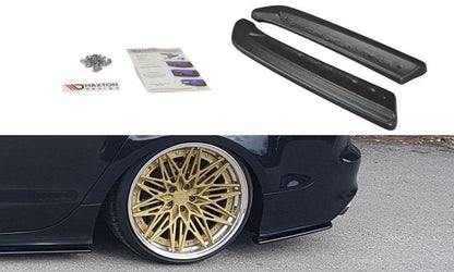Heck Ansatz Flaps Diffusor für Audi A7 S-Line C7 schwarz matt