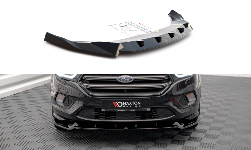 Front Ansatz V.2 für Ford Escape ST-Line Mk3 schwarz Hochglanz