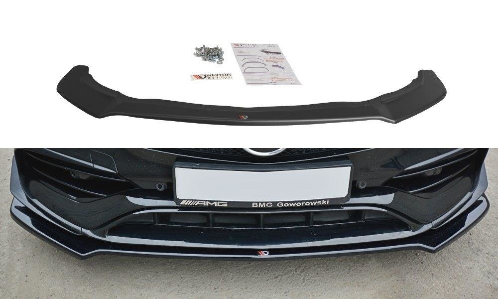 Front Ansatz V.2 für Mercedes CLA A45 AMG C117 Facelift schwarz matt