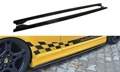 Seitenschweller Ansatz für VW GOLF 4 R32 schwarz Hochglanz