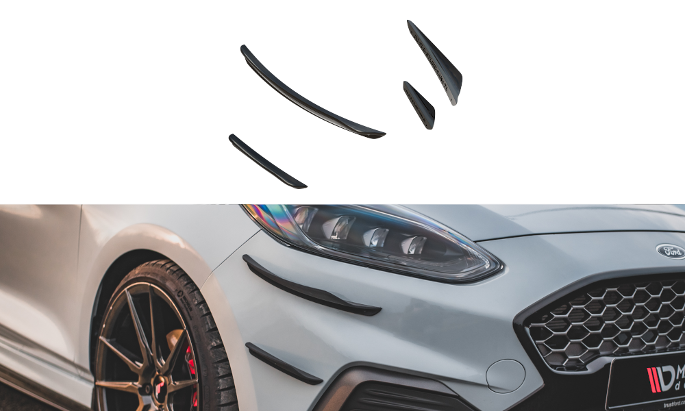 Stoßstangenflügel vorne (Canards) V.3 Ford Fiesta Mk8 ST / ST-Line