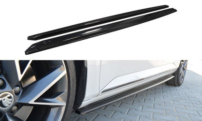 Seitenschweller Ansatz für Skoda Superb Mk3 Carbon Look