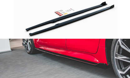 Seitenschweller Ansatz für Toyota Corolla XII Hatchback schwarz matt