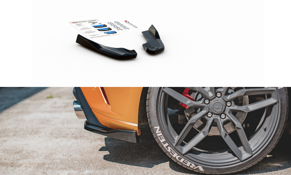 Heck Ansatz Flaps Diffusor V.3 für Ford Focus ST Mk4  schwarz matt