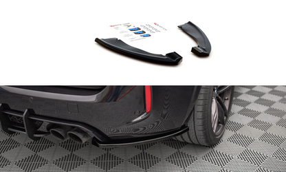 Heck Ansatz Flaps Diffusor für BMW X5 M F15 schwarz matt