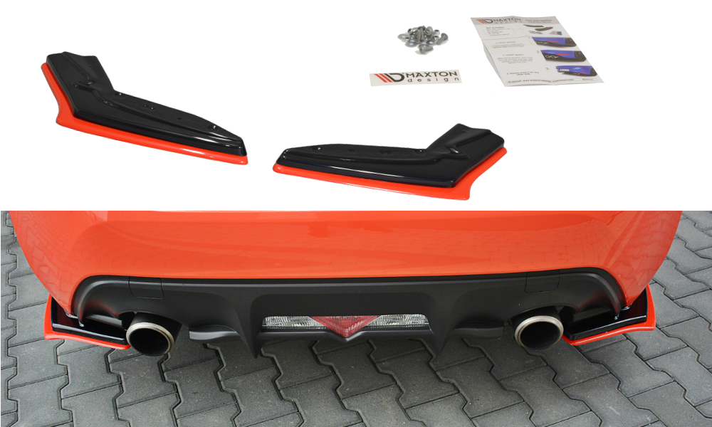 Heck Ansatz Flaps Diffusor V.2 für TOYOTA GT86 FACELIFT  schwarz matt
