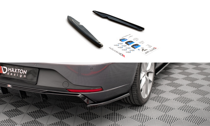 Heck Ansatz Flaps Diffusor V.2 für Seat Leon FR Sportstourer Mk3 schwarz matt