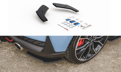 Robuste Racing Heck Ansatz Flaps Diffusor für Hyundai I30 N Mk3 Hatchback