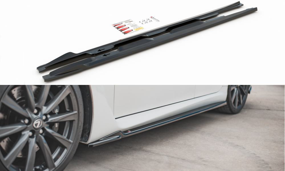 Seitenschweller Ansatz für Lexus IS F Mk2 schwarz matt