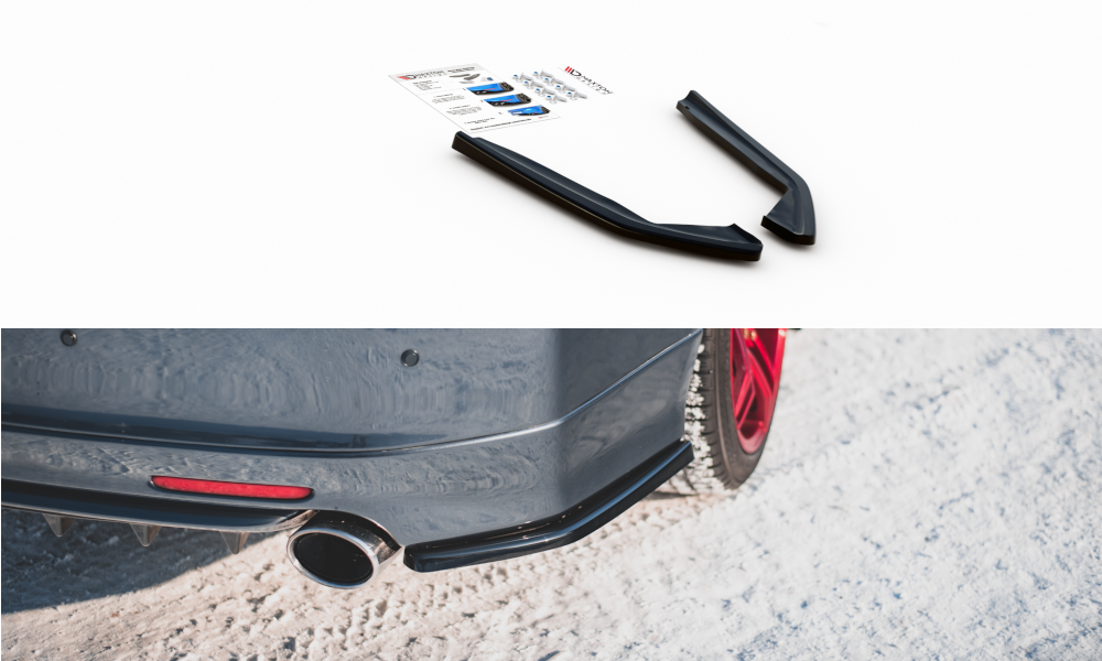 Heck Ansatz Flaps Diffusor V.2 für Honda Accord Mk7 Type-S Carbon Look