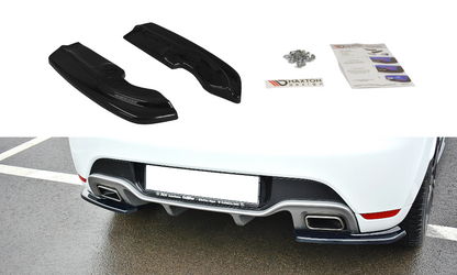 Heck Ansatz Flaps Diffusor für RENAULT CLIO MK4 RS  Carbon Look