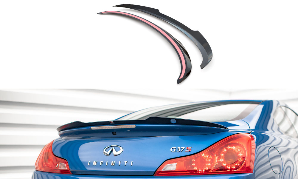 Spoiler CAP für Infiniti G37 Coupe schwarz matt