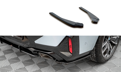 Heck Ansatz Flaps Diffusor für BMW X4 M-Paket G02 Facelift schwarz matt