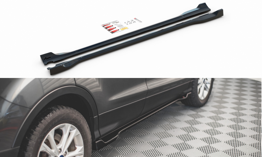 Seitenschweller Ansatz für Ford Escape Mk3 schwarz matt