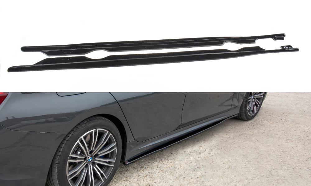Seitenschweller Ansatz für BMW 3er G20 M Paket Carbon Look
