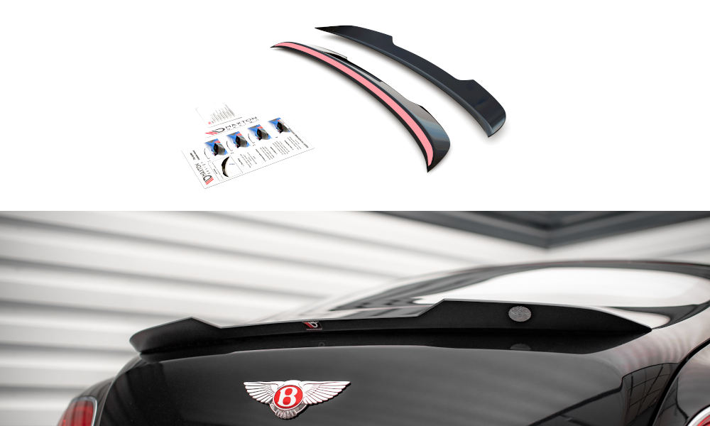 Spoiler CAP für Bentley Continental GT V8 S Mk2 schwarz Hochglanz