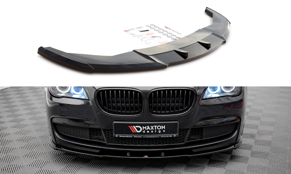 Front Ansatz V.1 für BMW 7 M-Paket F01 schwarz matt