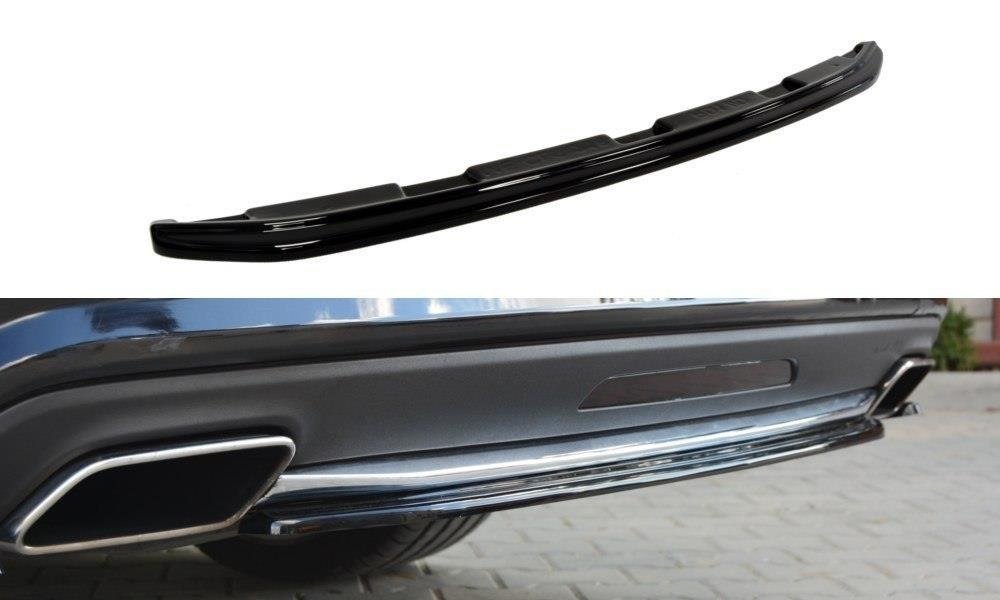 Mittlerer Diffusor Heck Ansatz für MERCEDES CLS C218  AMG LINE schwarz matt