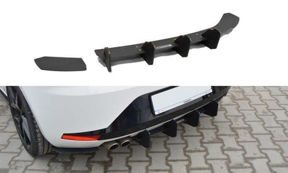 Diffusor Heck Ansatz für Heckschürze für SEAT LEON III FR