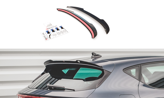 Spoiler CAP für Seat Leon FR Hatchback Mk4 Carbon Look