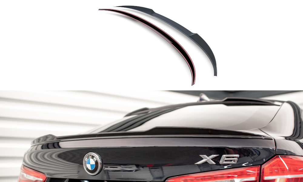 Spoiler CAP für 3D BMW X6 M-Paket F16 schwarz matt