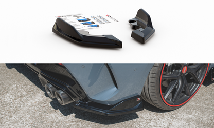 Heck Ansatz Flaps Diffusor V.4 für BMW 1er F40 M-Paket/ M135i Carbon Look