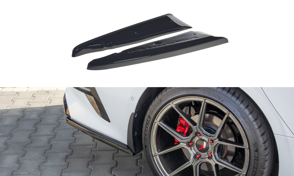 Heck Ansatz Flaps Diffusor für Kia ProCeed GT Mk3 schwarz Hochglanz