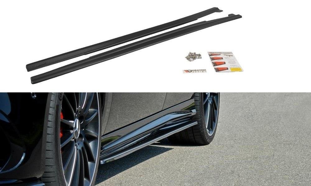 Seitenschweller Ansatz für Mercedes A W176/ CLA 117 AMG/ CLA 117 AMG LINE Facelift Carbon Look