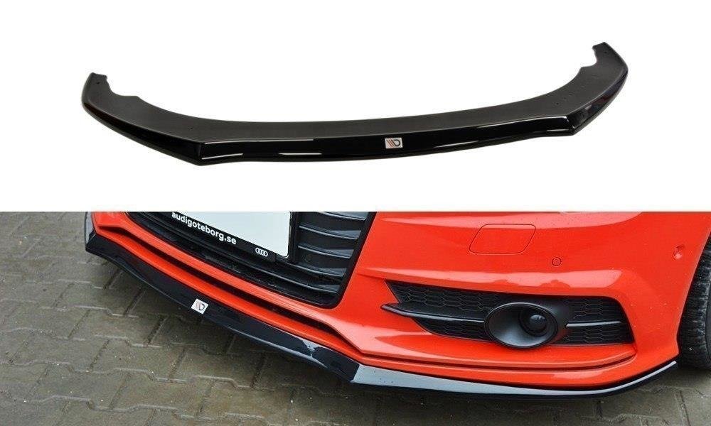 Front Ansatz für Audi S7 / A7 S-Line C7 FL schwarz matt