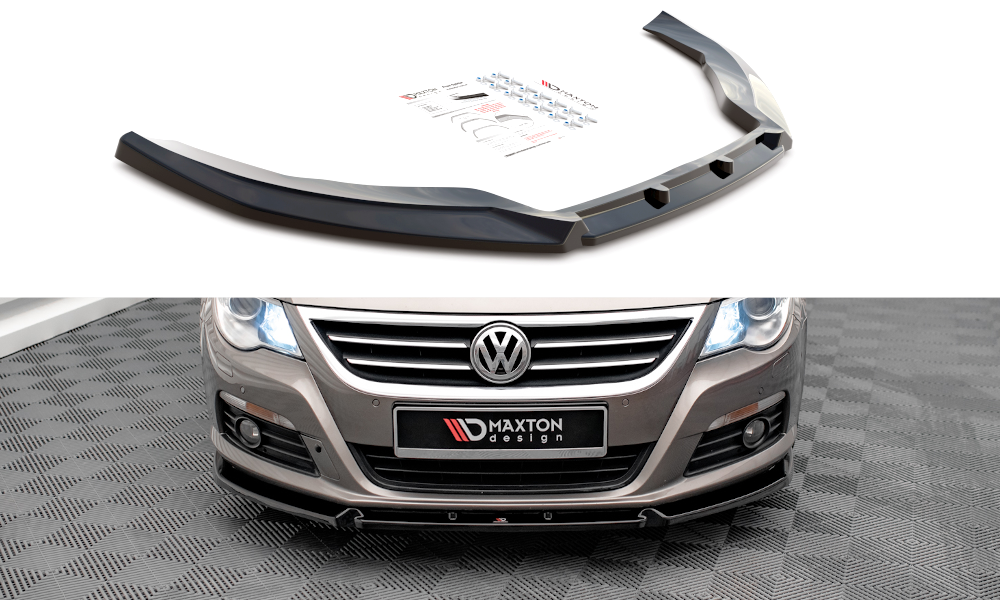 Front Ansatz V.3 für Volkswagen Passat CC schwarz Hochglanz