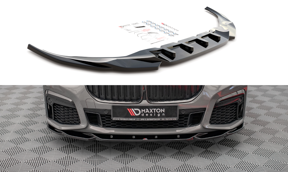 Front Ansatz V.2 für BMW 7 G11 M-Paket Facelift schwarz matt