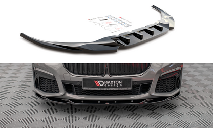 Front Ansatz V.2 für BMW 7 G11 M-Paket Facelift schwarz matt