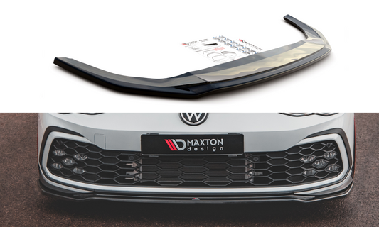 Front Ansatz V.4 für Volkswagen Golf 8 GTI schwarz Hochglanz