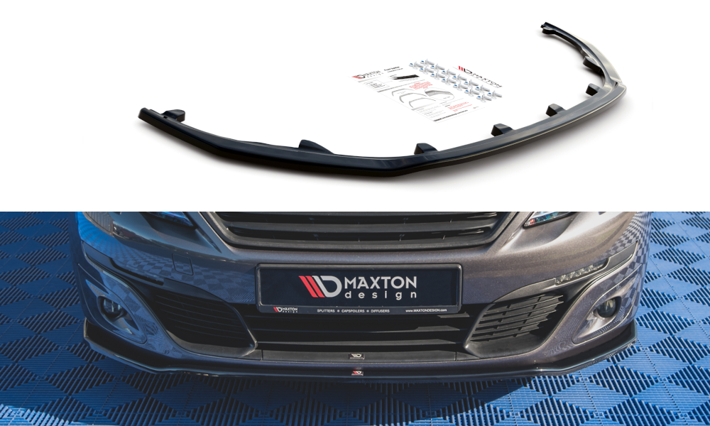 Front Ansatz V.1 für Peugeot 308 Mk2 Facelift Carbon Look