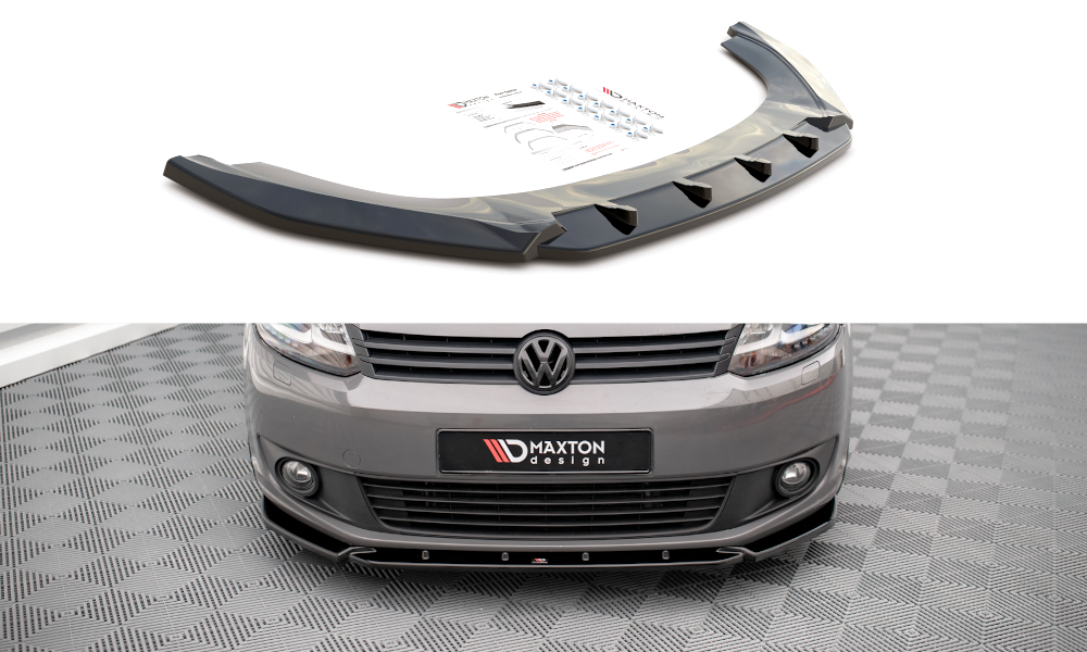 Front Ansatz für Volkswagen Caddy Mk3 Facelift schwarz matt