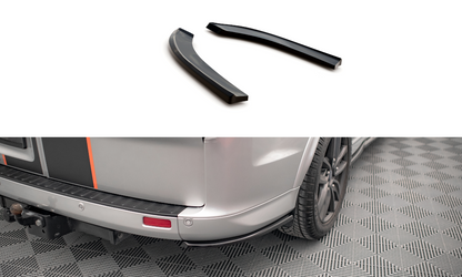 Heck Ansatz Flaps Diffusor für Ford Transit Custom ST-Line Mk1 Facelift schwarz matt