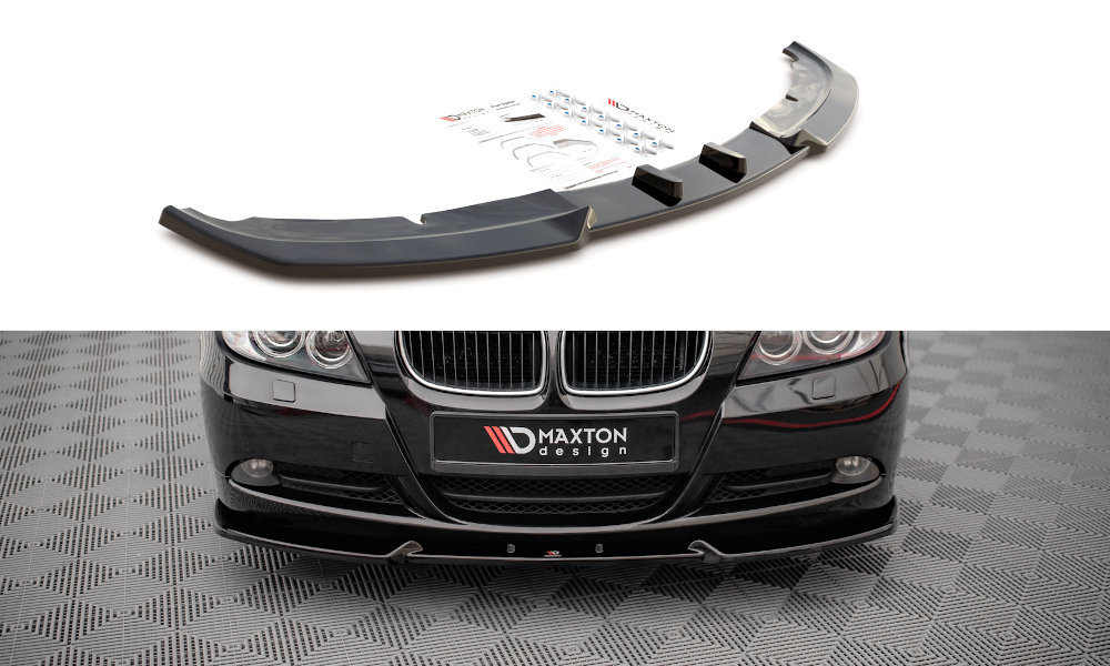 Front Ansatz V.1 für BMW 3er E90 schwarz Hochglanz