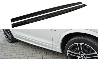 Seitenschweller Ansatz für BMW X4 M Paket Carbon Look