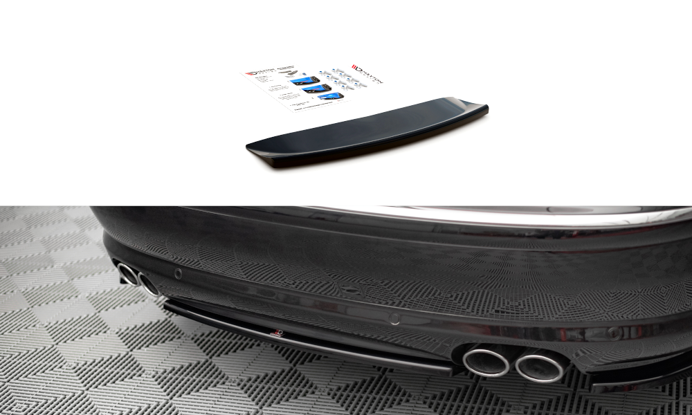 Mittlerer Diffusor Heck Ansatz für Audi S8 D3 Carbon Look