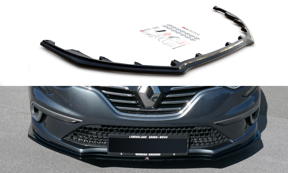 Front Ansatz für Renault Megane Mk.4 GT-Line Carbon Look