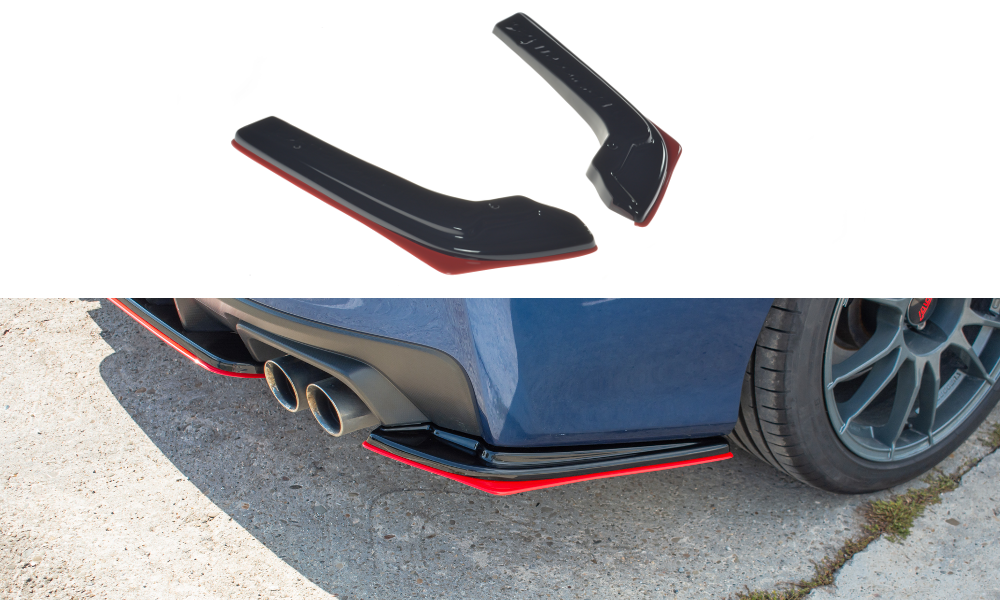 Heck Ansatz Flaps Diffusor V.2 für SUBARU WRX STI Carbon Look