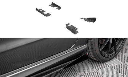 Side Flaps Audi S3 Sportback 8V Facelift schwarz Hochglanz