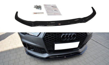 Front Ansatz V.1 für Audi RS7 C7 FL schwarz matt