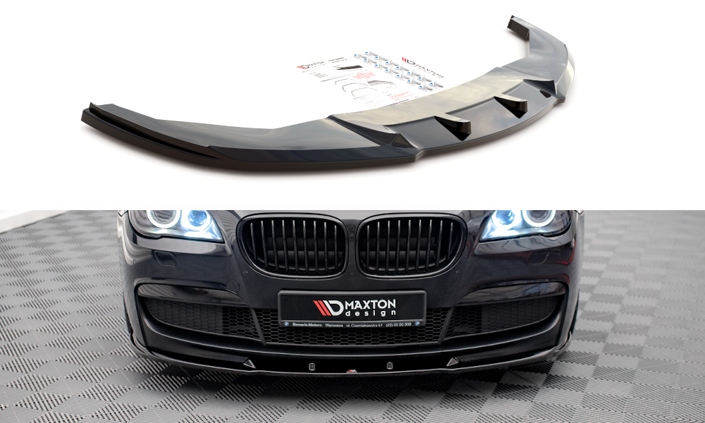 Front Ansatz V.2 für BMW 7 M-Paket F01 schwarz matt