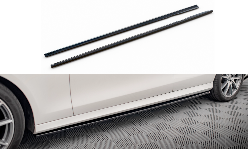 Seitenschweller Ansatz für Mercedes-Benz E AMG-Line W213 Facelift Carbon Look
