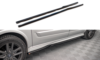 Seitenschweller Ansatz für Ford Transit Custom ST-Line Mk1 Facelift Carbon Look